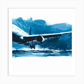 Jumbo Jet Taking Off Art Print