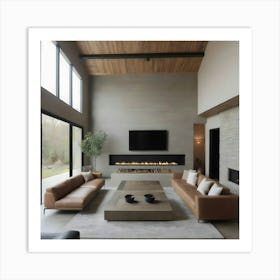 Modern Living Room 15 Art Print