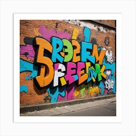 Art on Bricks: Graffiti with Purpose Art Print