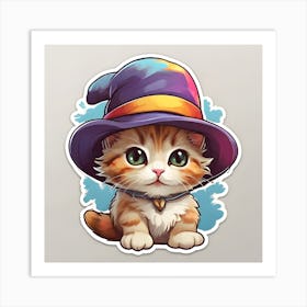 kitty Cute Style Cartoon Cute Super Art Print