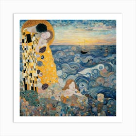 Kiss By Gustav Klimt 4 Art Print