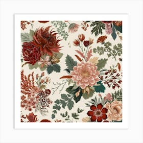 Floral Pattern 11 Art Print