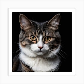 Portrait Of A Cat Art Print