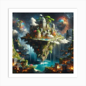 City On A Cloud Art Print