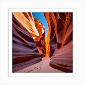 The walls of the canyon 10 Art Print