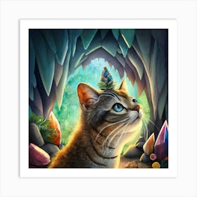 Wise Cat Art Print