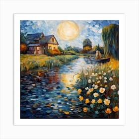 Dreamy Waterside Escape Art Print