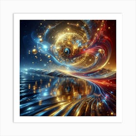 The Cosmic Connection: Exploring the Energy That Surrounds Us Art Print