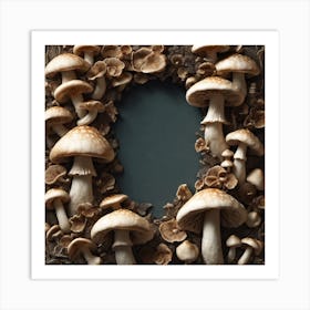 Mushroom Frame 9 Art Print