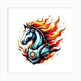 Creative Horse Beauty Illustration Nr 118 Art Print