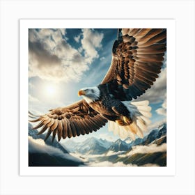 Bald Eagle In Flight 1 Art Print