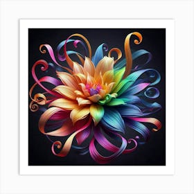 Colorful Flower Art Print