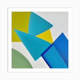 'Blue And Yellow' Art Print