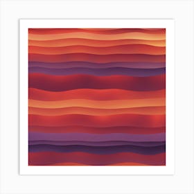 Abstract Wavy Pattern Art Print