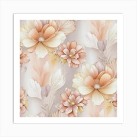 Floral Wallpaper Art Print