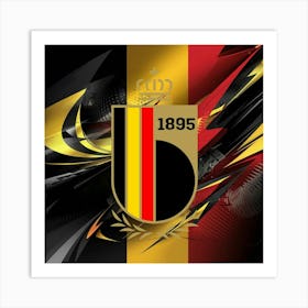 Belgium National Football Team Logo Wall Art 17 Art Print