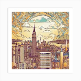 New York City art Art Print