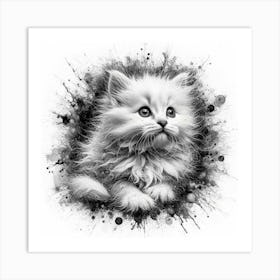 Cat Painting 2 Art Print