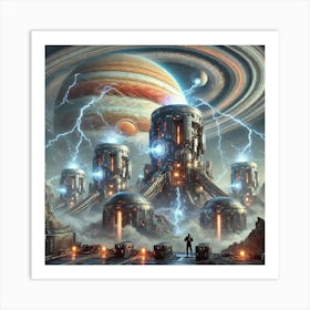 A Futuristic Sci Fi Depiction Of The Jovian Syndic 1 1 Art Print