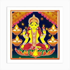 Hindu Goddess 1 Art Print