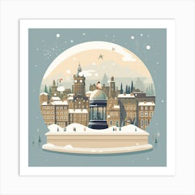 Edinburgh Scotland 5 Snowglobe Art Print