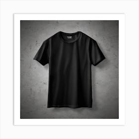 Black T - Shirt 19 Art Print