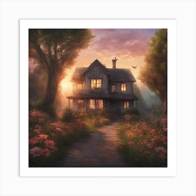 House In The Woods Art Print