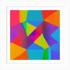 Bright angles Art Print