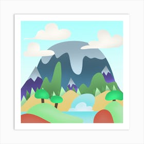 Landscape Painting Art Print