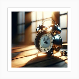 Alarm Clock Stock Videos & Royalty-Free Footage Art Print