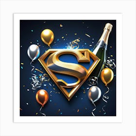 Leonardo Phoenix 10 A Stylized And Modernized Superman Logo Wi 0 Art Print