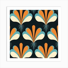 Abstract Floral Pattern 16 Art Print