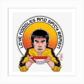 Bruce Lee Ramen Art Print