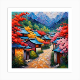 Chinese Village Art Print