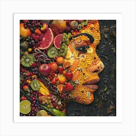 Fruit Face 2 Art Print