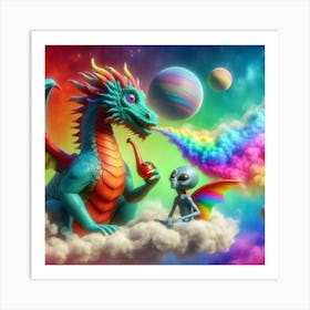 Alien Dragon Art Print