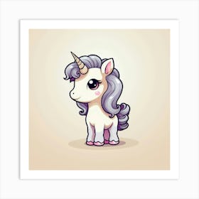 Cute Unicorn 330 Art Print