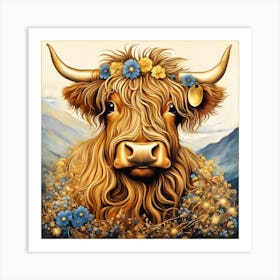 Highland Cow Art Print