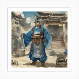 8856 Great Chinaman Edith Holden Style Blue And Ivory J Xl 1024 V1 0 Art Print