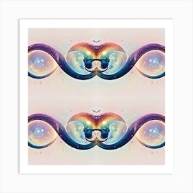 Psychedelic Swirls of Life Art Print