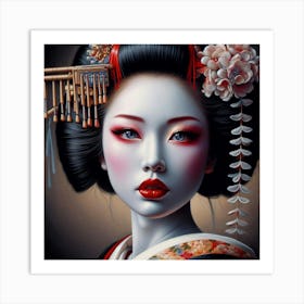 Geisha 221 Art Print