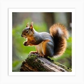 Red Squirrel 28 Art Print