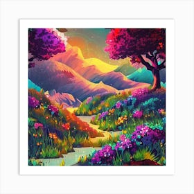 Fairytale Landscape Art Print