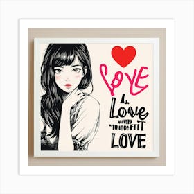 Love I Love You Art Print