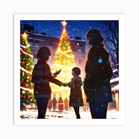 Leonardo Anime Xl Funny Christmas 1 Art Print