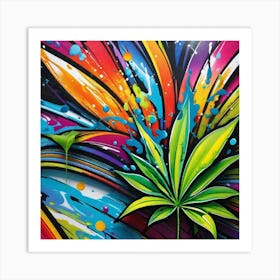 Marijuana Leaf 8 Art Print