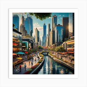 Cityscape Art Print