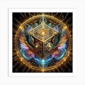 Cube Of Light 4 Art Print