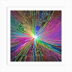 Fractal Burst 3 Art Print