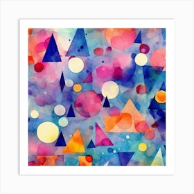 Abstract Watercolor Painting 1 Art Print